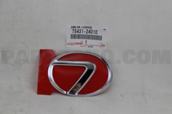 7543124010 EMBLEM, LUGGAGE COMPARTMENT DOOR