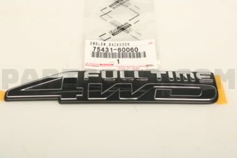 7543160060 EMBLEM, BACK DOOR, NO.1