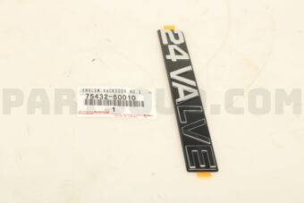 7543260010 PLATE, BACK DOOR NAME, NO.2