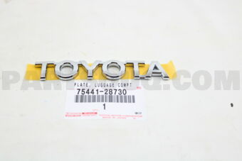 7544128730 PLATE, BACK DOOR NAME