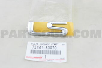 7544150070 PLATE, LUGGAGE COMPARTMENT DOOR NA