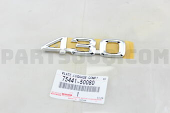 7544150080 PLATE, LUGGAGE COMPARTMENT DOOR NA