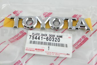 7544160320 PLATE, LUGGAGE COMPARTMENT DOOR NA