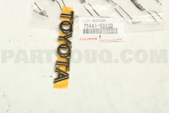 7544160330 PLATE, LUGGAGE COMPARTMENT DOOR NA