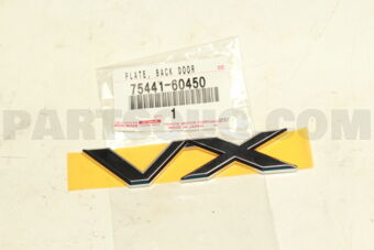 7544160450 PLATE, BACK DOOR NAME