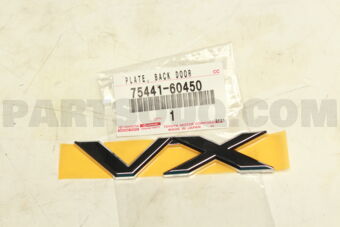 7544160450 PLATE, BACK DOOR NAME