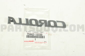7544213330 PLATE, BACK DOOR NAME, NO.2