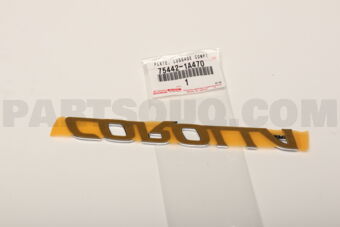 754421A470 Toyota PLATE, LUGGAGE COMPARTMENT DOOR NAME, NO.2