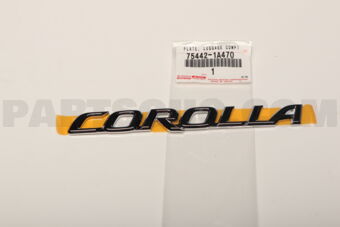 754421A470 Toyota PLATE, LUGGAGE COMPARTMENT DOOR NAME, NO.2