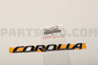 754421A470 Toyota PLATE, LUGGAGE COMPARTMENT DOOR NAME, NO.2