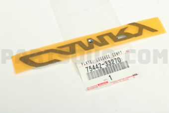 7544233270 PLATE, LUGGAGE COMPARTMENT DOOR NA