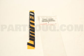 7544235080 Toyota EMBLEM, FRONT FENDER
