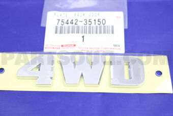 7544235150 PLATE, BACK DOOR NAME, NO.2