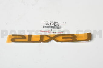 7544248060 PLATE, BACK DOOR NAME, NO.2