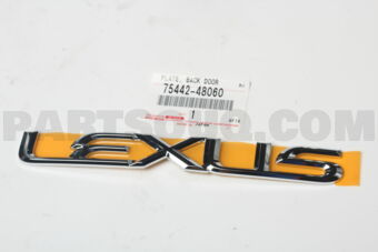 7544248060 PLATE, BACK DOOR NAME, NO.2