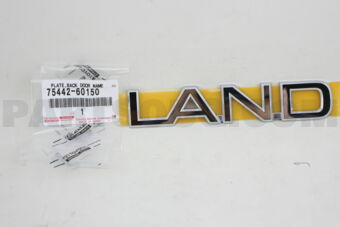 7544260150 Toyota PLATE, BACK DOOR NAME, NO.3