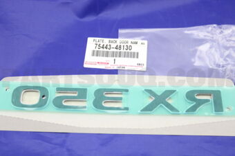 7544348130 PLATE, BACK DOOR NAME, NO.3