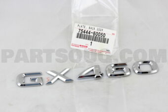7544460050 PLATE, BACK DOOR NAME, NO.2