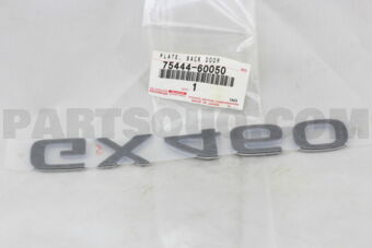 7544460050 PLATE, BACK DOOR NAME, NO.2