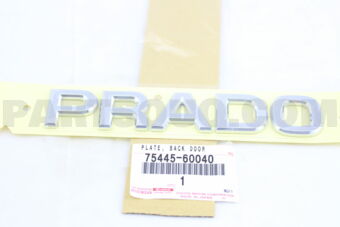 7544560040 PLATE, BACK DOOR NAME, NO.5
