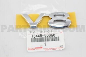 7544560060 PLATE, BACK DOOR NAME, NO.5