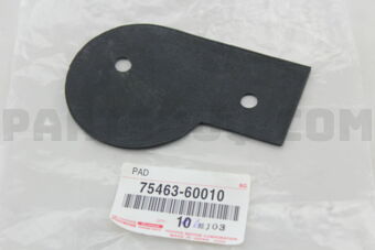 7546360010 PAD, REAR NAME, NO.5 PLATE