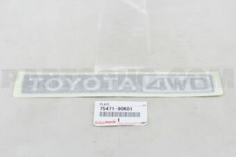 7547190K01 PLATE, REAR BODY NAME, NO.1