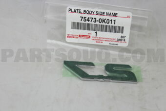 754730K011 PLATE, BACK DOOR NAME