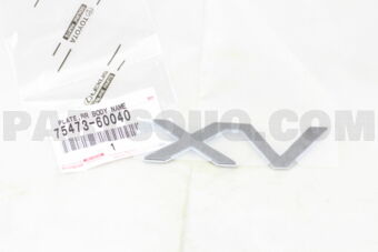 7547360040 PLATE, BACK DOOR NAME, NO.2