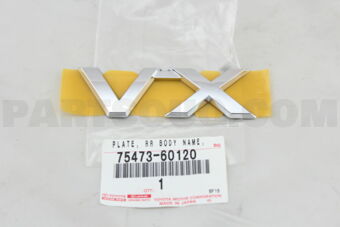 7547360120 PLATE, REAR BODY NAME, NO.3