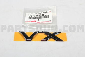 7547360120 PLATE, REAR BODY NAME, NO.3