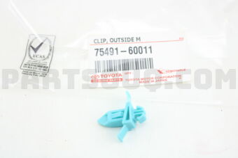 7549160011 CLIP, OUTSIDE MOULDING, NO.6