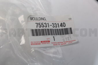 7553133140 Toyota MOULDING, WINDSHIELD, OUTER UPPER
