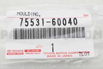 7553160040 MOULDING, WINDSHIELD, OUTER UPPER