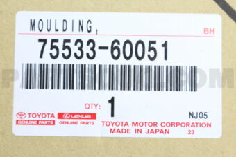 7553360051 MOULDING, WINDSHIELD, OUTSIDE RH