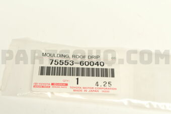 7555360040 MOULDING, ROOF DRIP SIDE FINISH, R