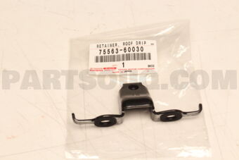 7556360030 Toyota RETAINER, ROOF DRIP SIDE FINISH MOULDING, NO.1