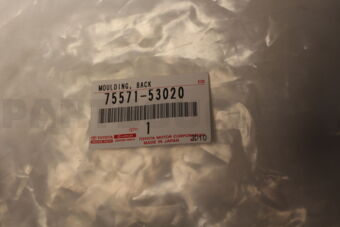 7557153020 Toyota MOULDING, BACK WINDOW, OUTSIDE UPPER, NO.1