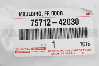 7571242030 MOULDING, FRONT DOOR BELT, LH