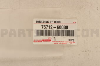 7571260030 MOULDING, FRONT DOOR BELT, LH