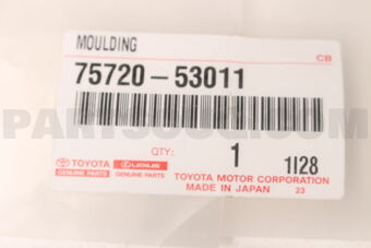 7572053011 MOULDING ASSY, FRONT DOOR BELT, LH
