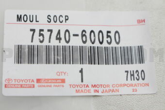 7574060050 MOULDING ASSY, REAR DOOR BELT, LH