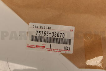 7575533070 Toyota MOULDING, FRONT DOOR WINDOW FRAME, REAR RH