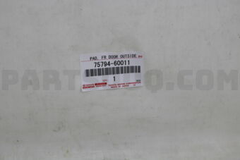7579460011 PAD, FRONT DOOR OUTSIDE MOULDING, 