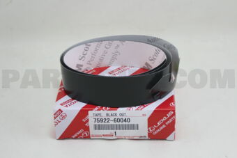 7592260040 TAPE, BLACK OUT, NO.1 LH