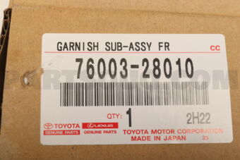 7600328010 MOULDING, WINDSHIELD, OUTSIDE RH