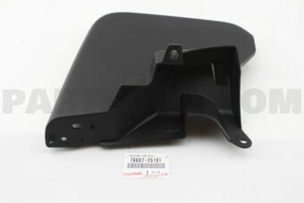7660735101 MUDGUARD, QUARTER PANEL, REAR RH