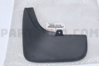 7662633110 Toyota MUDGUARD SUB-ASSY, QUARTER PANEL, REAR LH