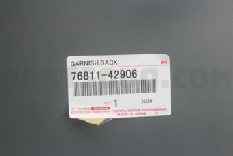 7681142906 GARNISH SUB-ASSY, BACK DOOR, OUTSI