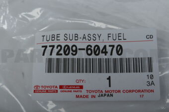 7720960470 TUBE SUB-ASSY, FUEL TANK MAIN